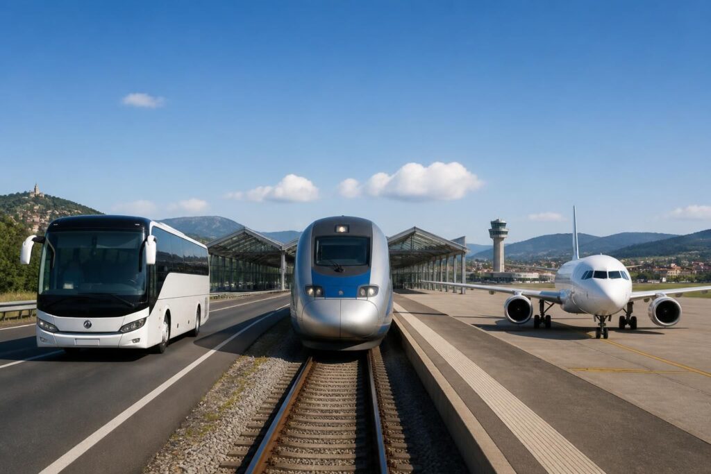 comparez les coûts, les durées et les émissions de co2 des trajets en france en autocar, train ou avion pour choisir le mode de transport le plus adapté.