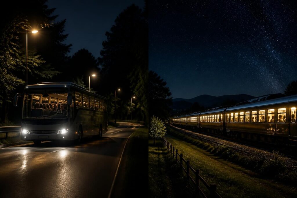 découvrez les avantages des bus et trains de nuit pour voyager pas cher. comparez confort, prix et services pour choisir le mode de transport idéal pour vos déplacements nocturnes.