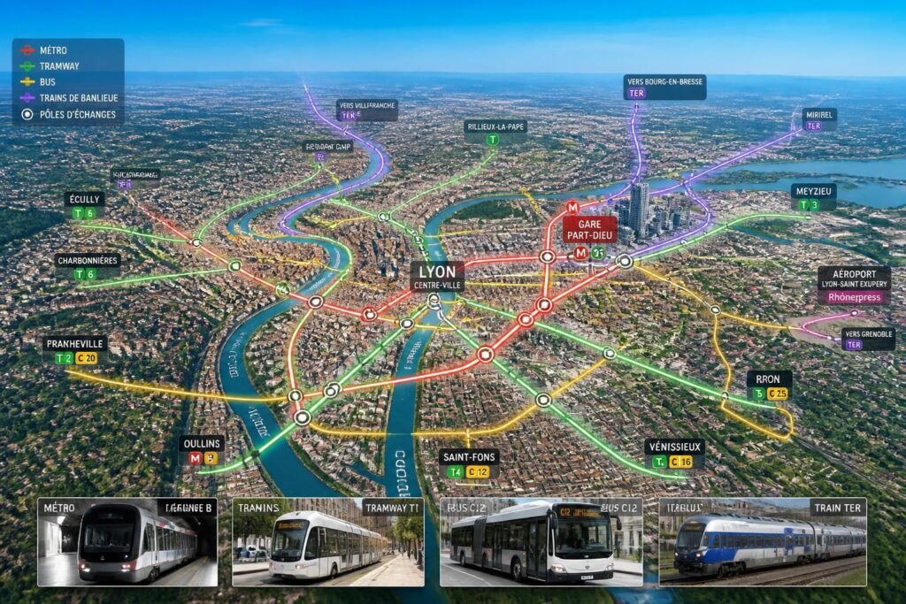 découvrez tout ce qu'il faut savoir sur les réseaux de transport dans la région lyonnaise : infrastructures, services et conseils pour faciliter vos déplacements.