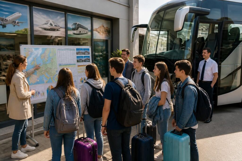 découvrez comment organiser un voyage scolaire à l'étranger en gérant efficacement le transport et le budget pour une expérience réussie et enrichissante.