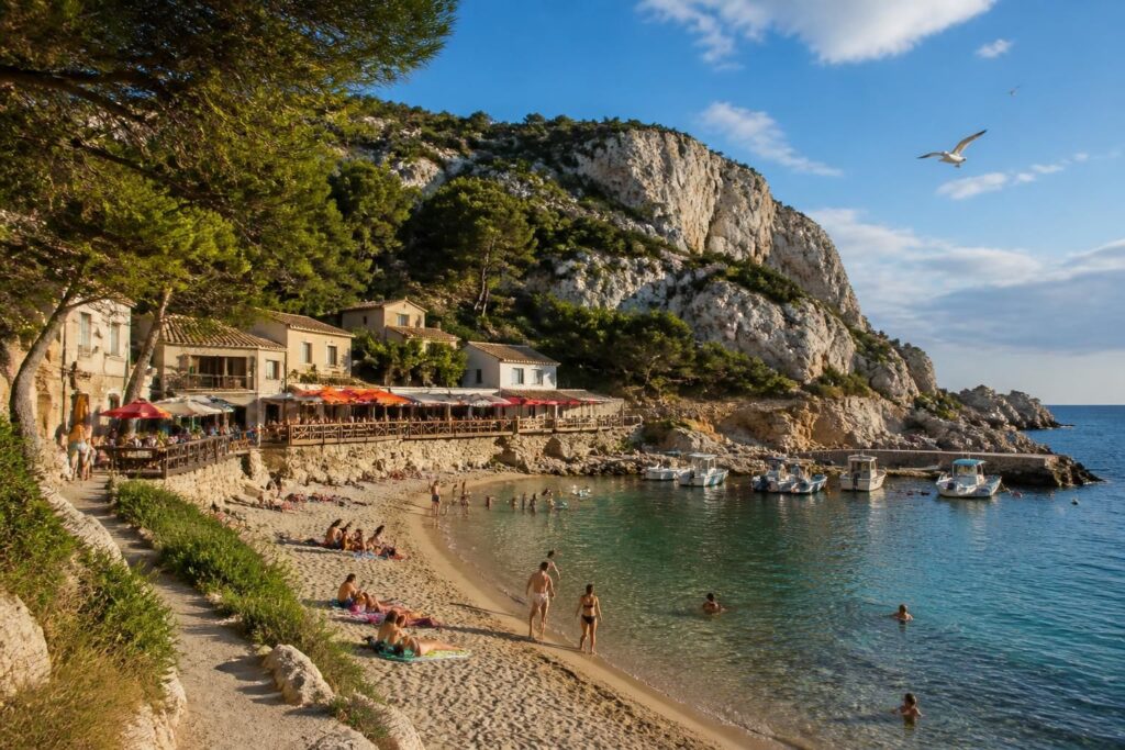 découvrez la calanque de niolon à marseille : accès facile, plages idylliques et restaurants authentiques pour une journée inoubliable au bord de la méditerranée.