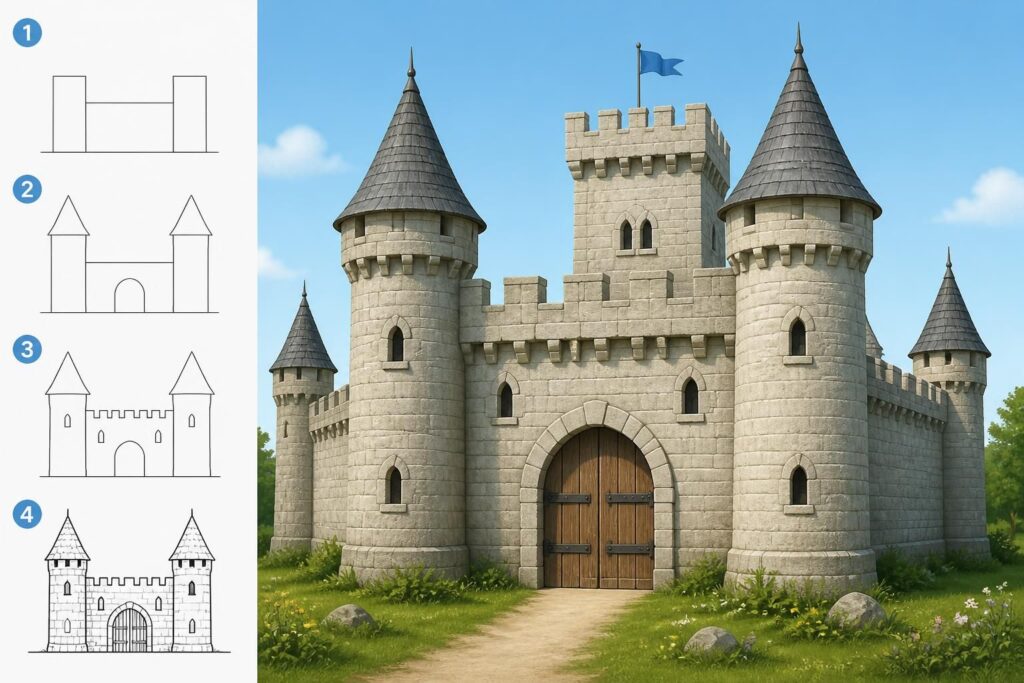 découvrez des astuces simples pour dessiner un château facilement, idéal pour les enfants qui veulent créer un croquis réussi et amusant.