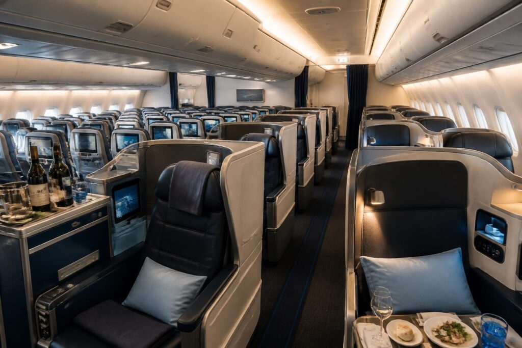 découvrez le plan cabine complet et les services à bord du corsair airbus a330 900neo pour un confort optimal lors de votre voyage.