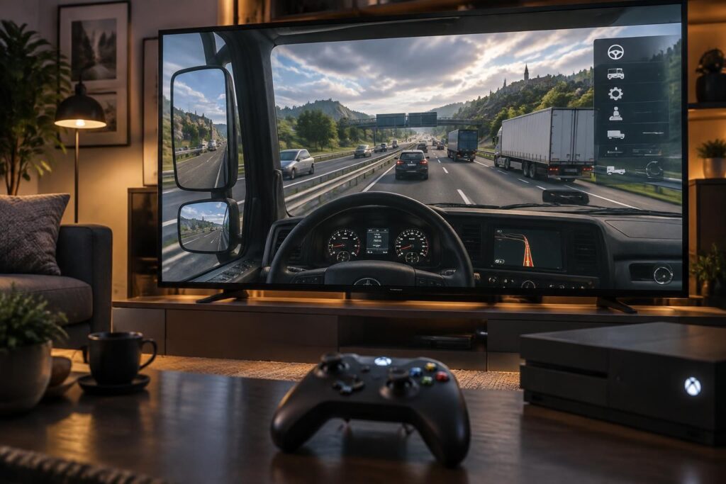 découvrez les commandes de la console d’euro truck simulator 2, comment ajuster le trafic et les dernières informations sur sa date de sortie sur xbox.
