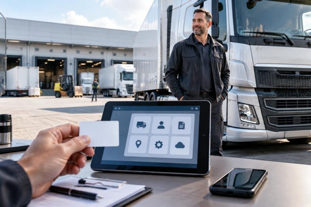 accédez à hub pro transport, gérez votre carte conducteur et trouvez les coordonnées utiles pour contacter les professionnels du transport.