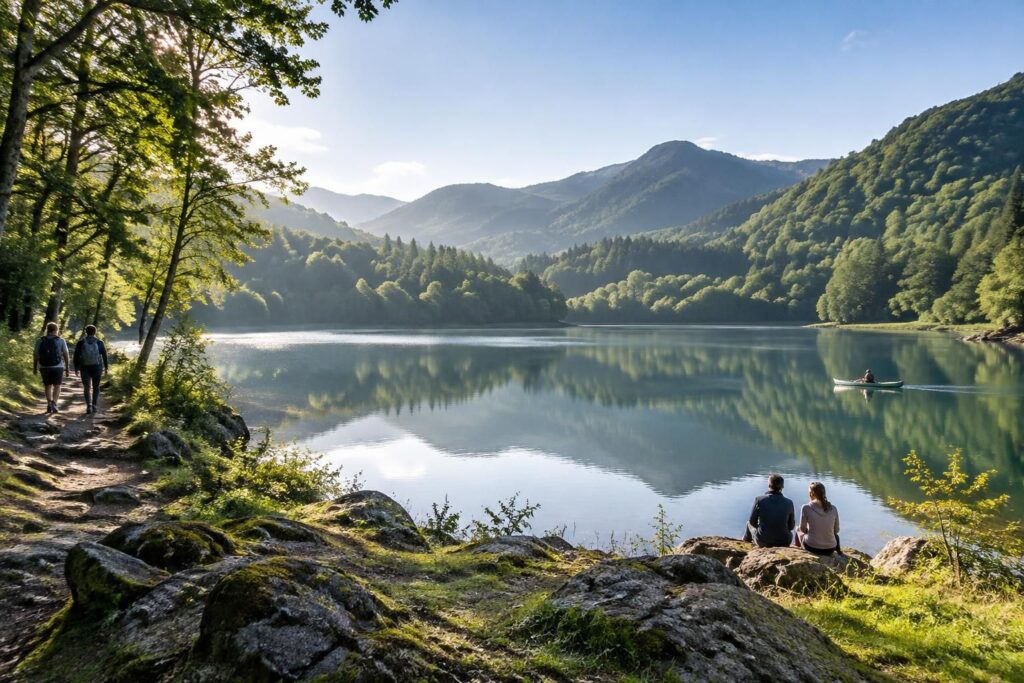 découvrez le lac de beyres, un site naturel propice à la promenade, à l’observation des paysages et aux activités de plein air.