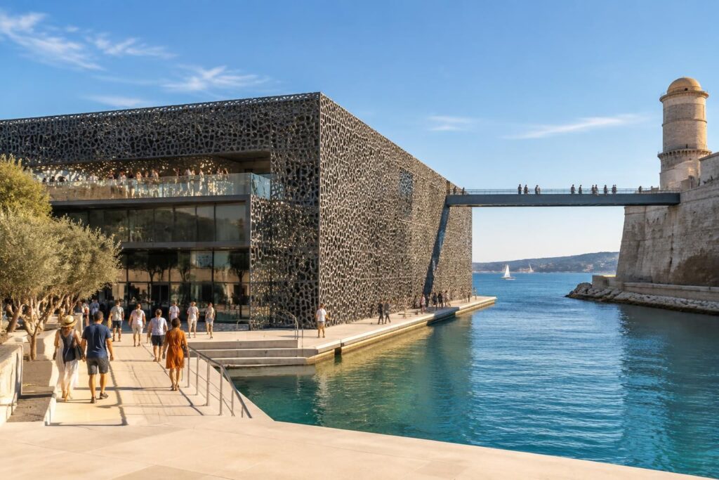 découvrez les horaires d’ouverture du mucem à marseille et préparez votre visite des expositions, entre collections, architecture et culture méditerranéenne.