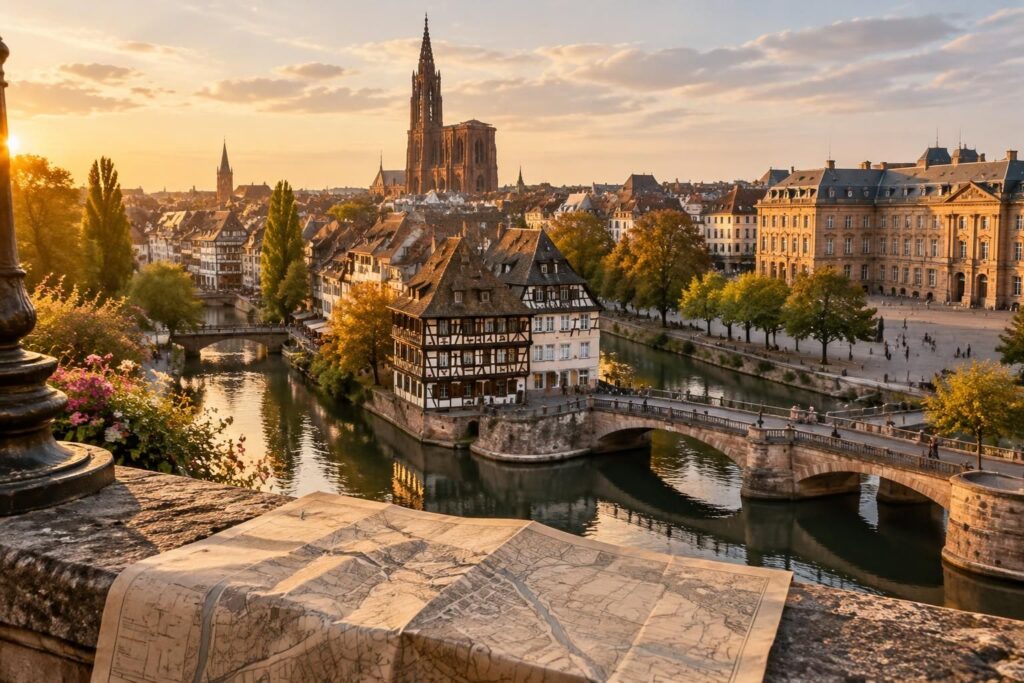 explorez la grande île de strasbourg : découvrez son histoire, consultez des cartes pratiques et repérez ses monuments et lieux incontournables.